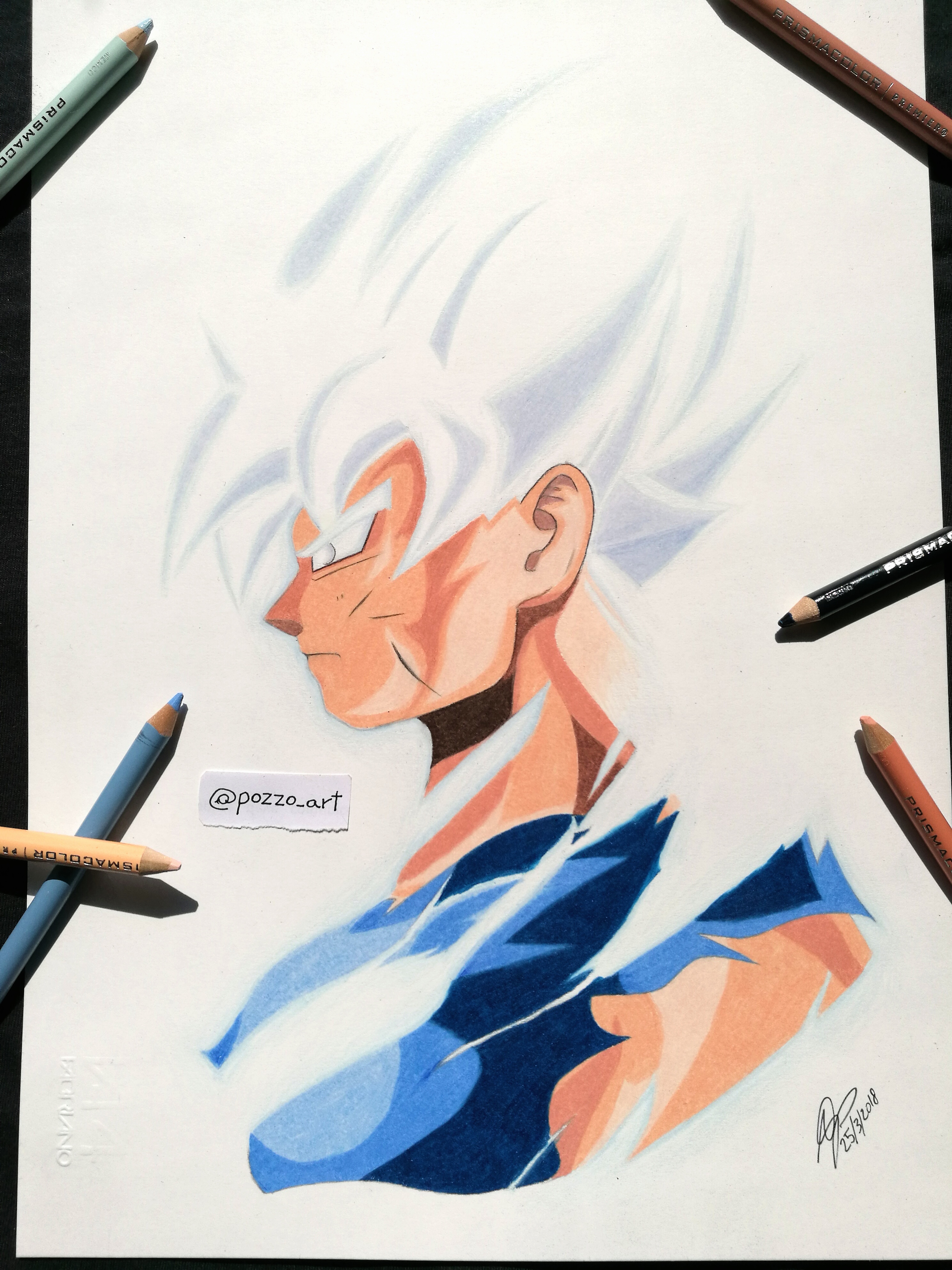 Speed Drawing - Goku Ultra Instinct!! ( Goku vs Jiren )