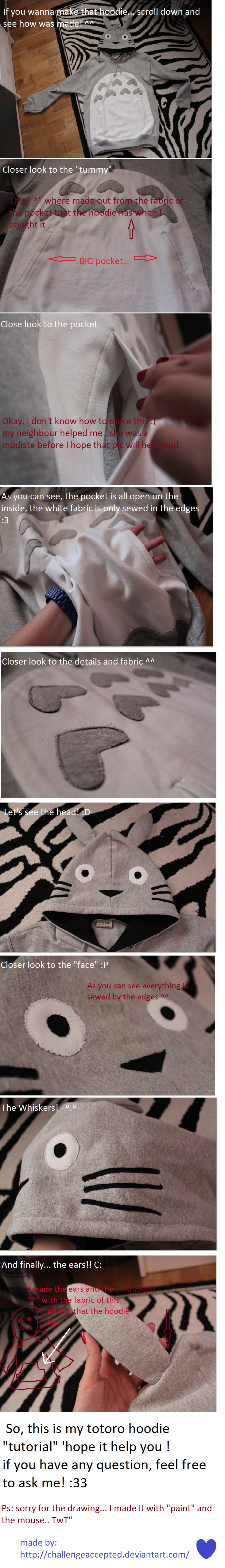 Totoro Hoodie tutorial ( Requested)