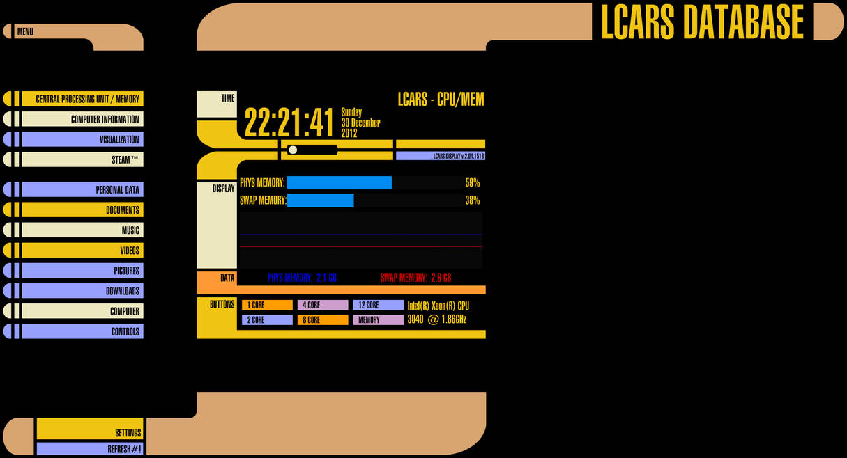 LCARS for Rainmeter v2.0 by Jefson on DeviantArt