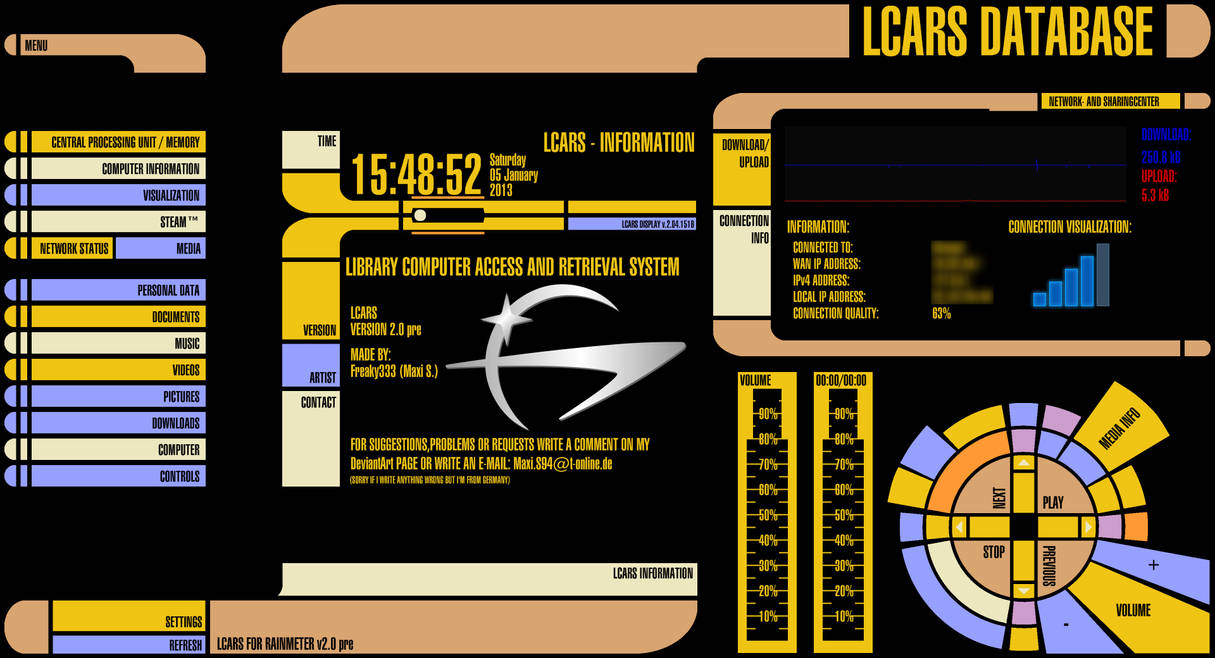 LCARS for Rainmeter v2.0 by Jefson on DeviantArt