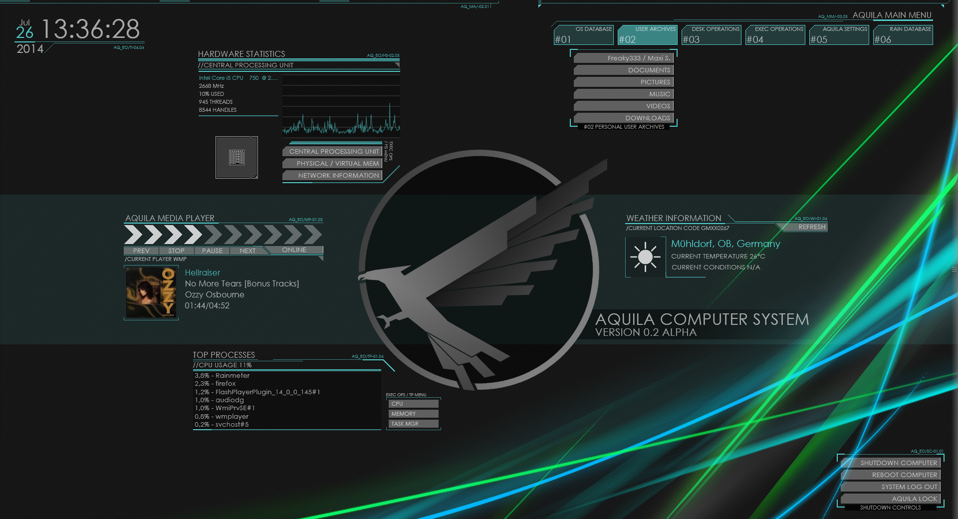 Aquila Preview [Rainmeter]