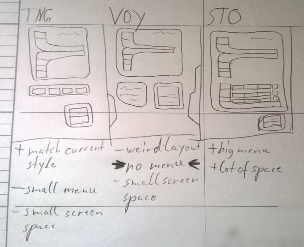 LCARS v2.5 PADD layouts