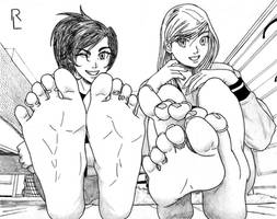 Dolled-up tootsies