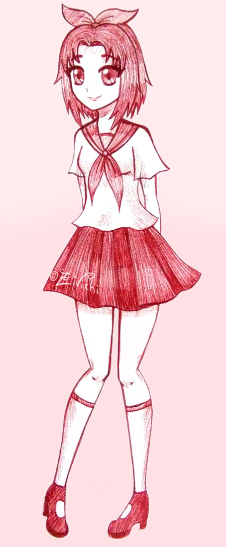 Sakura with school uniform by Zivichi