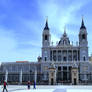 Other perspective of the Almudena Cathedral