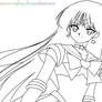 LineArt Sailor Mars *PassionOfMy*