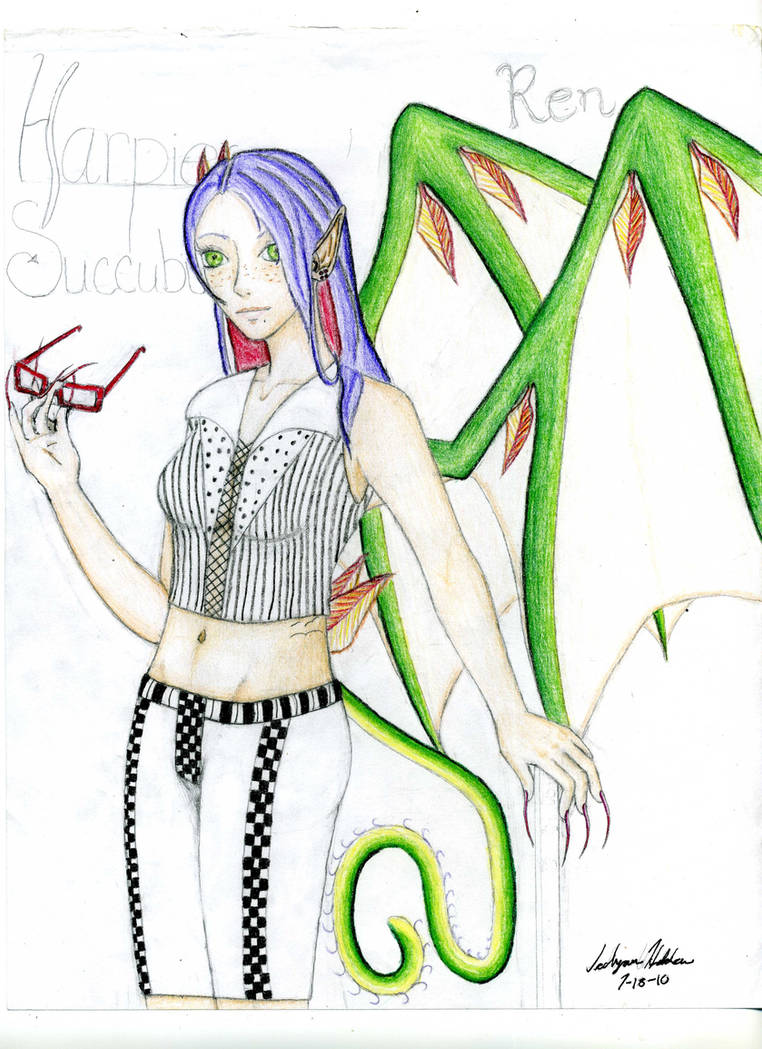 Succusbus Rixie Harpie's Succubus Ren by elicoor2 on DeviantArt