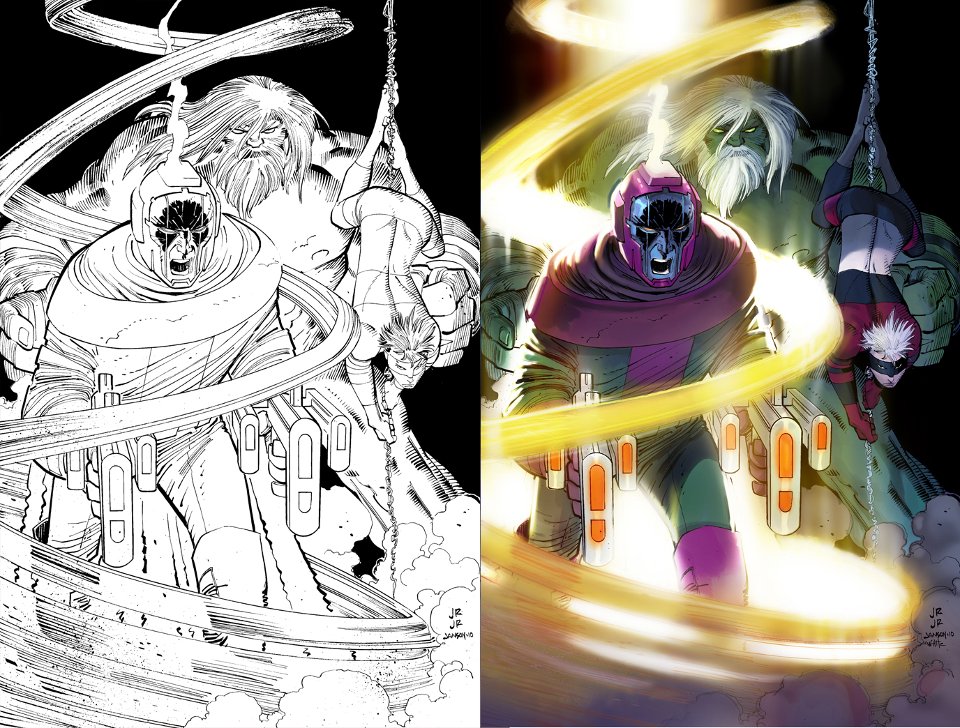 Avengers3 cvr Inks to color