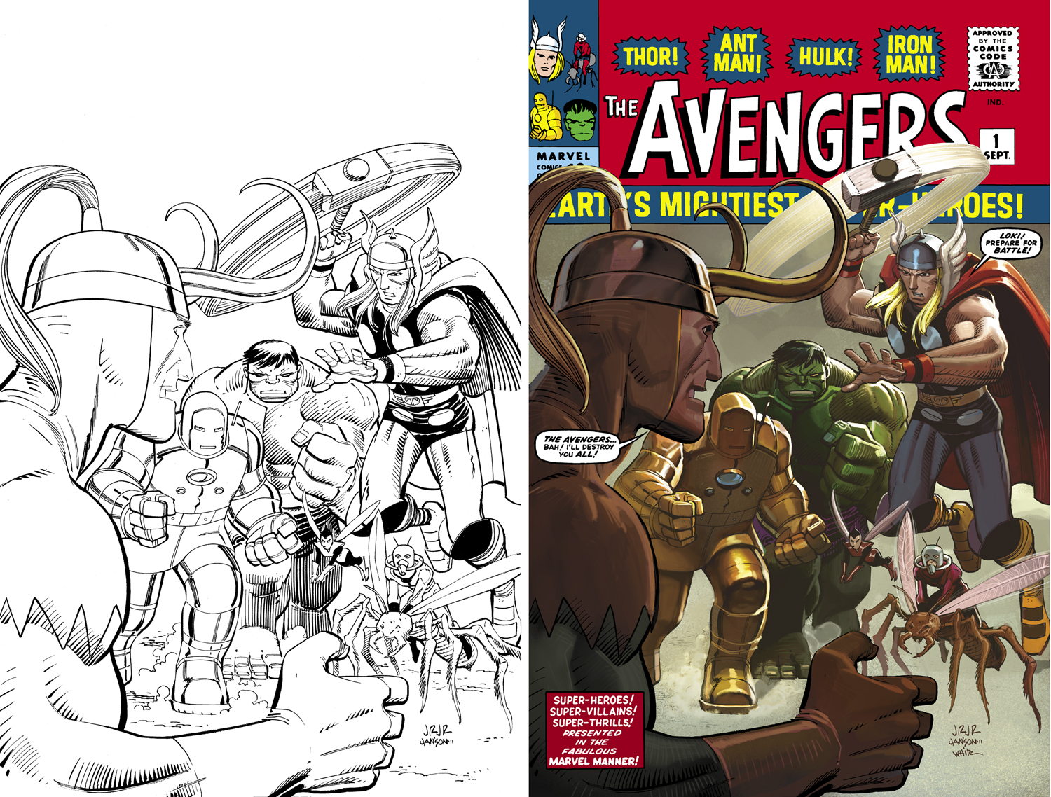 AvengersOmniBus1-BWtoColor by DeanWhite