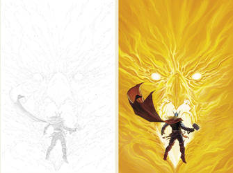 AvX alternate cover Pencils to colors