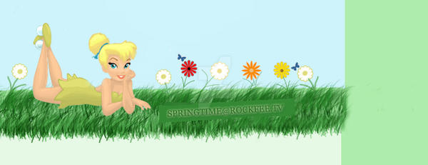 Tinkerbell Spring Time Square Tinkerbell Springtime Design by StrangeRockfairy on DeviantArt