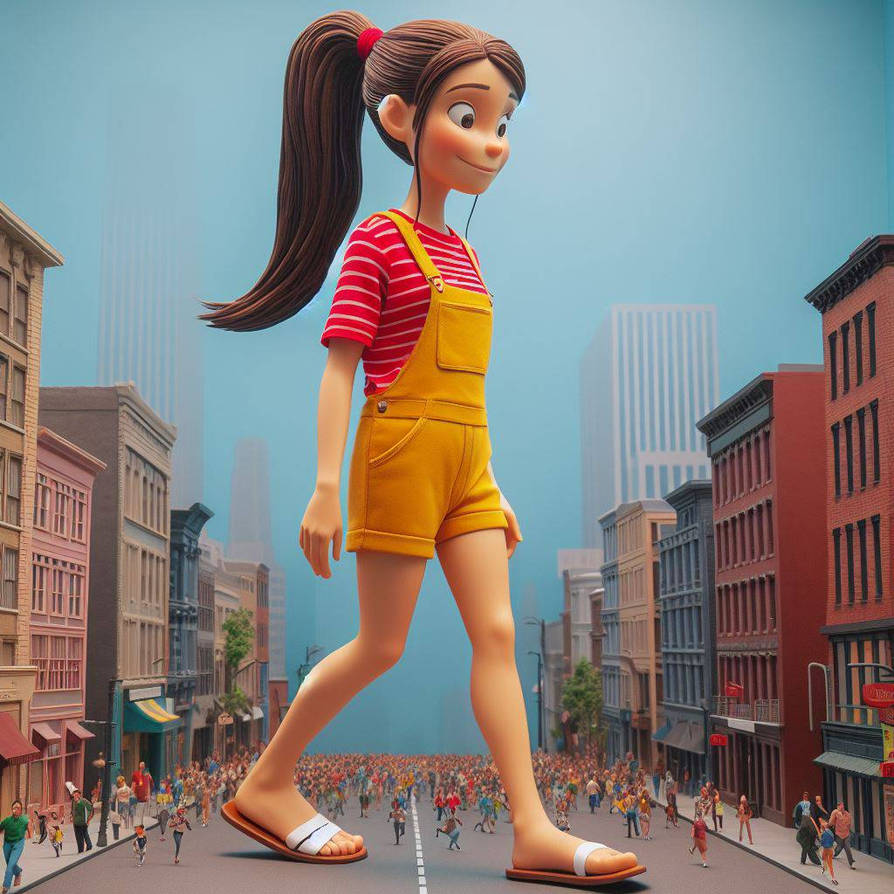 Little Giantess Girl Strolling By ADRIANAZO On DeviantArt little-giantess-girl-strolling-by-adrianazo-on-deviantart