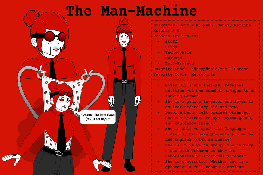 The Man-Machine OC Sheet by At0mic-Jukeb0x on DeviantArt