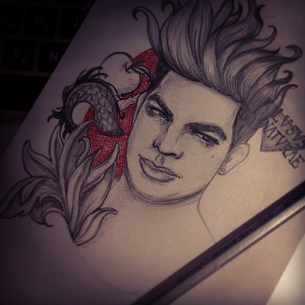 Adam Lambert's tattoos by ArtEleanor on DeviantArt Adam Lambert's tattoos by ArtEleanor on DeviantArt