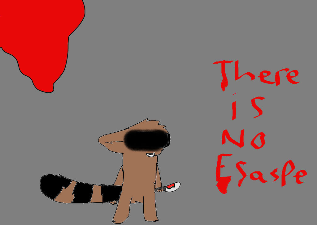 rigby the killer(fanart) by cookiethecat103 on DeviantArt