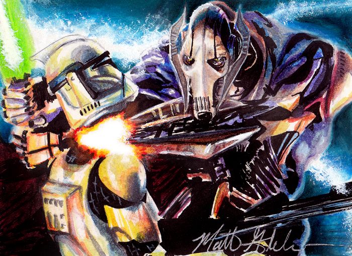 General Grievous  Star wars drawings, Dark side star wars, Star wars cards