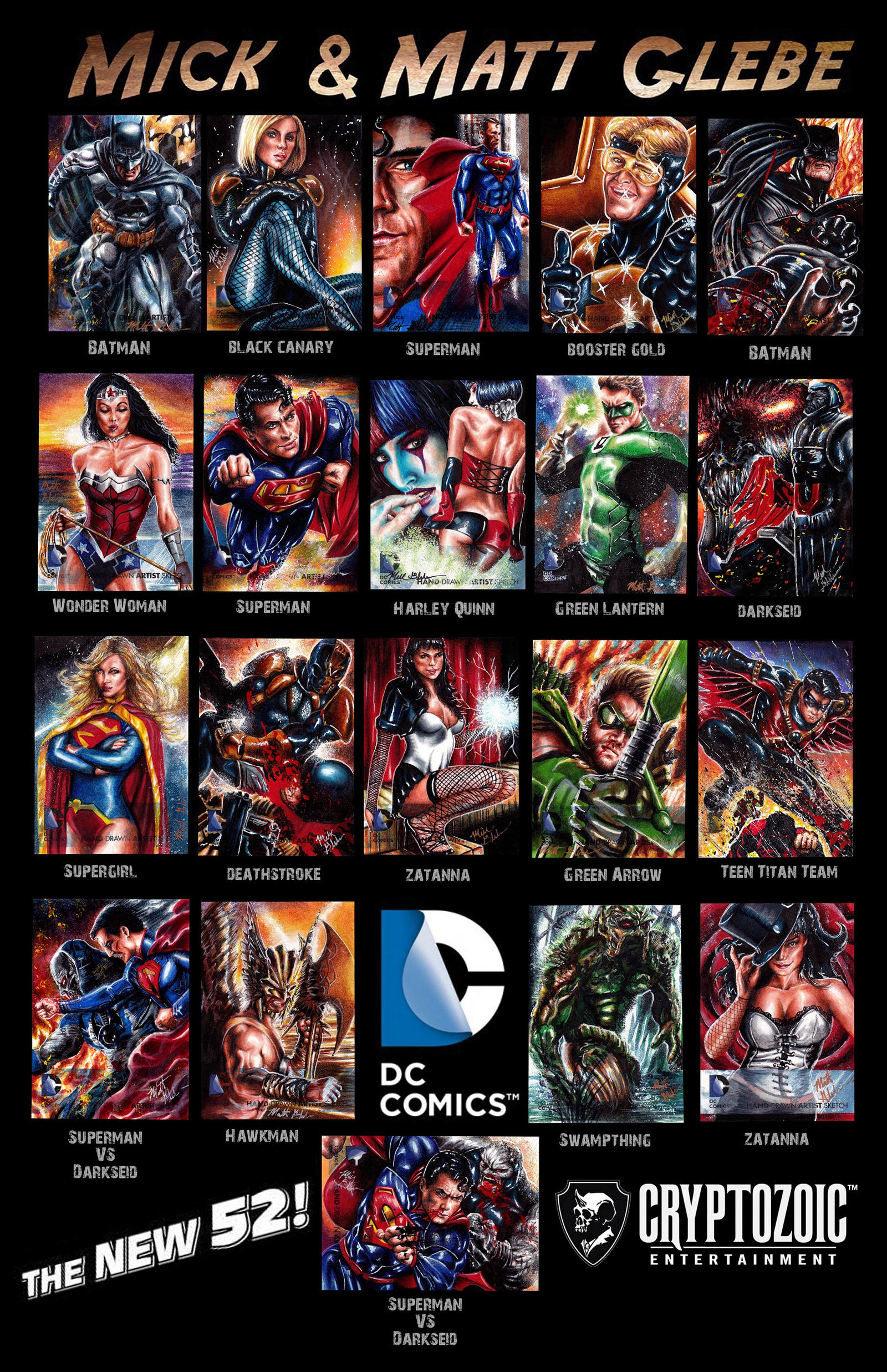 New 52 Sketch Cards