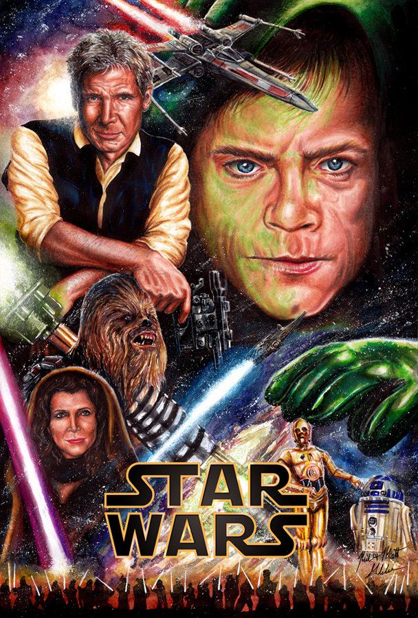 New Star Wars Trilogy Poster by Glebe