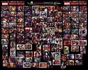 Glebe Marvel's Greatest Battles Puzzle Sketch Card