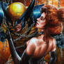 Wolverine at mercy of the Goblin Queen by Glebe