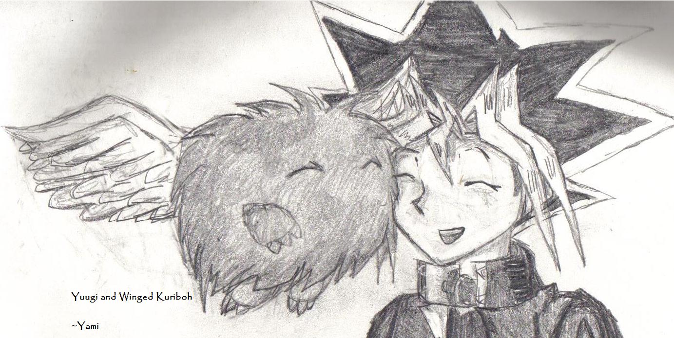 Yuugi and Winged Kuriboh