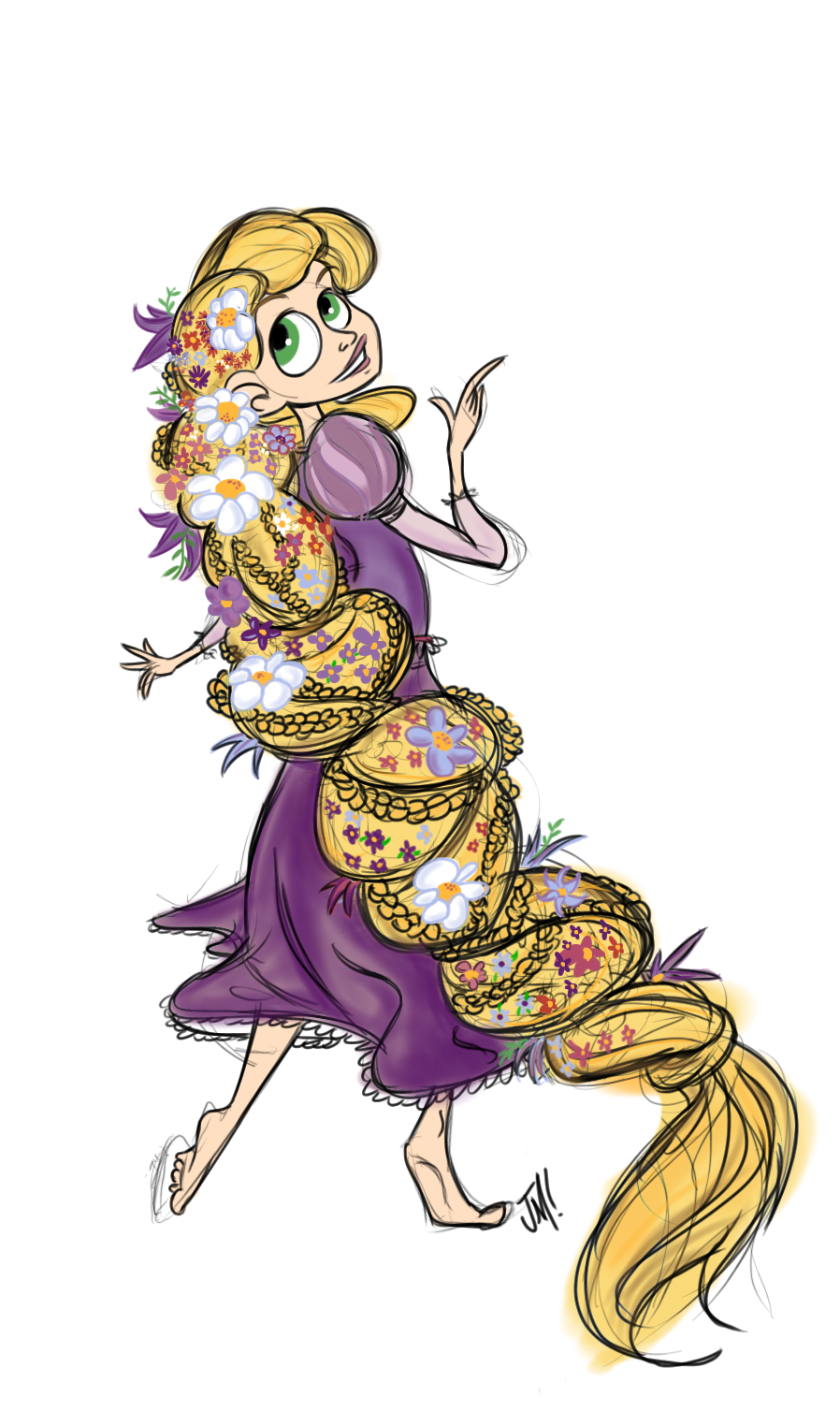 Untangled Rapunzel by jmdoodle on DeviantArt Untangled Rapunzel by jmdoodle on DeviantArt
