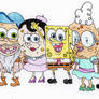 Spongebob and some of his family