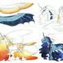 AU Sketchdump- Celestia and Luna