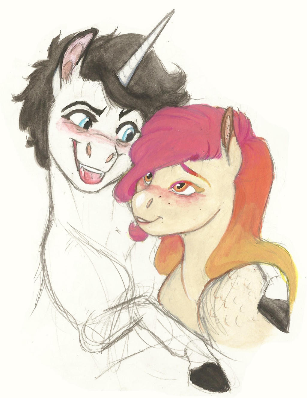 Headcanon doodle- Vinyl Scratch's Parents