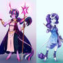 Goddess!AU: Twilight Sparkle and Rarity