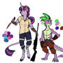 Infected!AU: Twilight and Spike