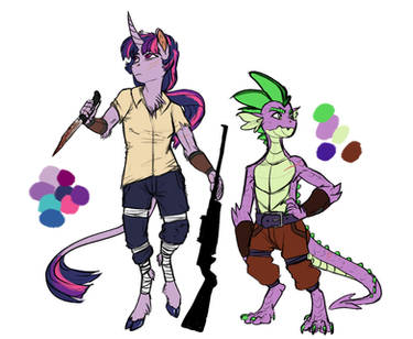 Infected!AU: Twilight and Spike