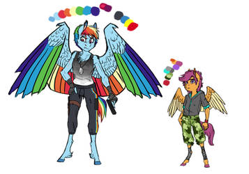 Infected!AU: Rainbow Dash and Scootaloo