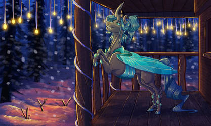Commission: Quite the cozy winter night by Earthsong9405