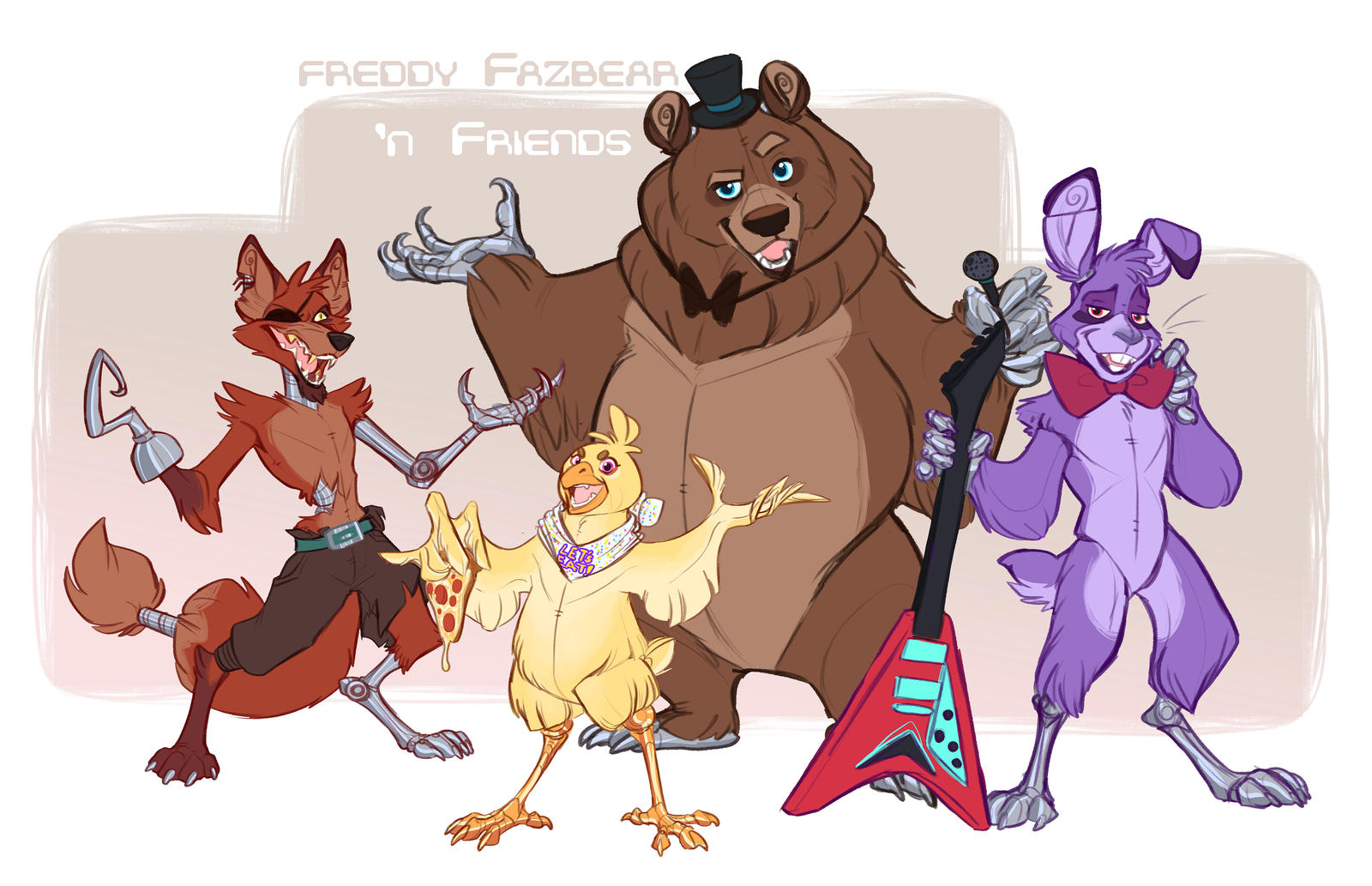 Freddy Rao fun doodles fills you with DETERMINATION by EarthnAshes on DeviantArt