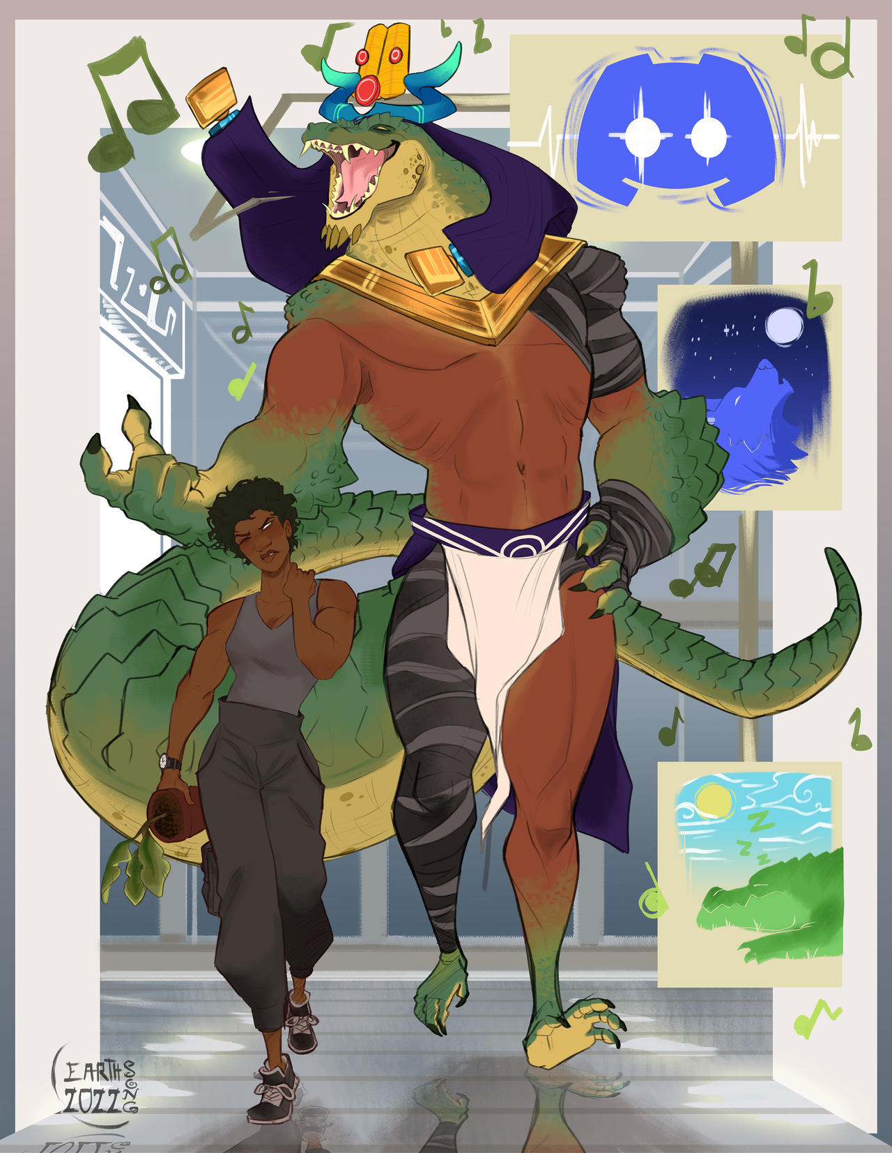 Comm: So a god and magical girl entered a mall...