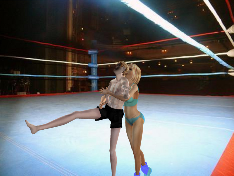 Mixed Wrestling Rear Bearhug 05 by andypedro on DeviantArt