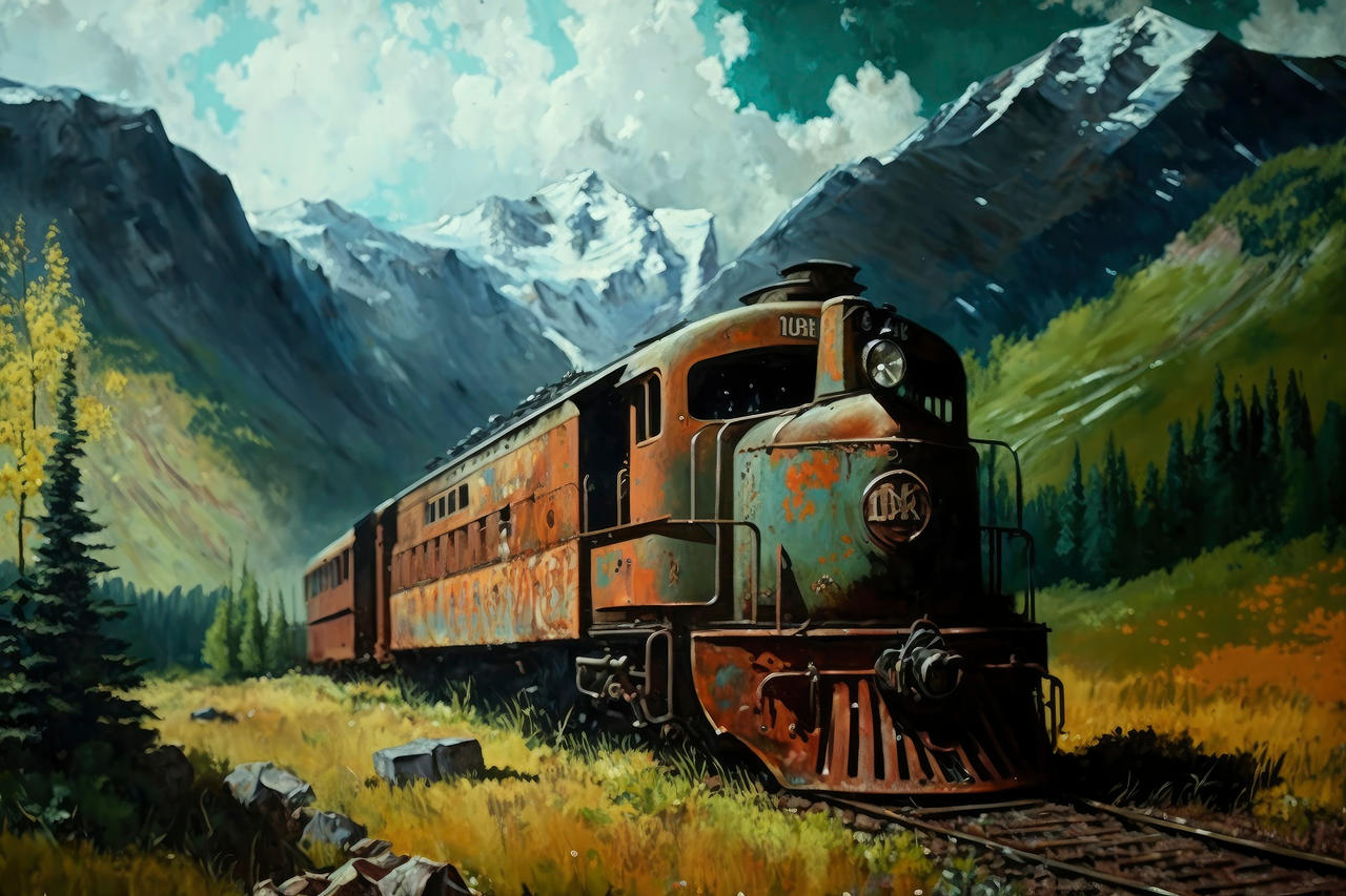 Rusty Ruby Train Rusty abandoned train by n1n0sl4v on DeviantArt