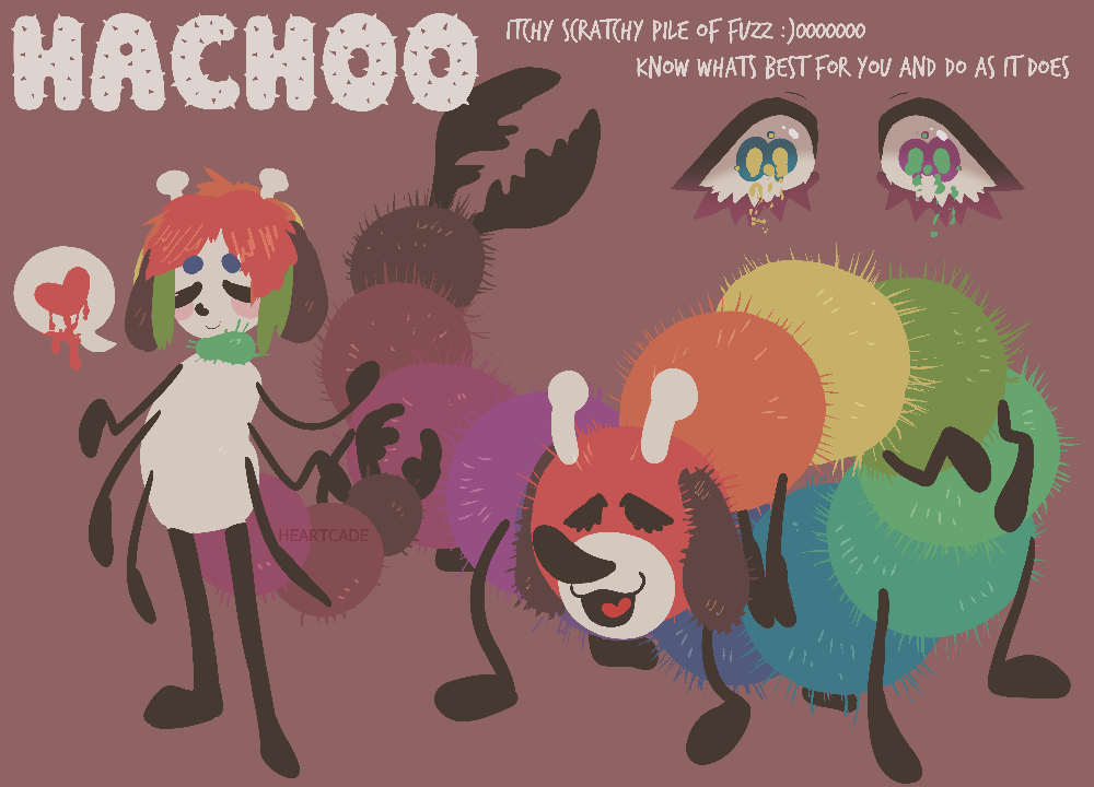 Hachoo Hachoo! ref sheet by Heartcade on DeviantArt