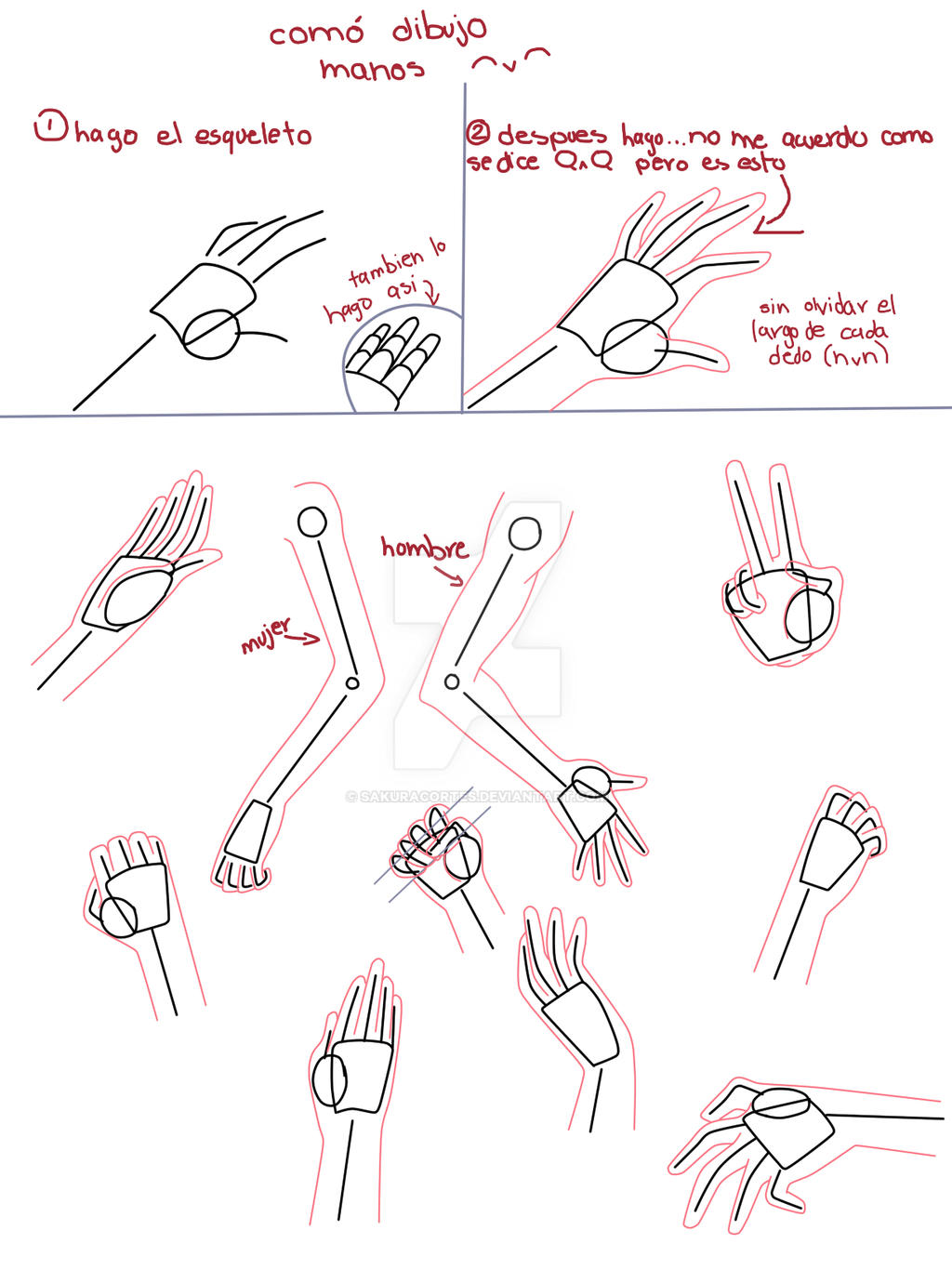 Tutorial -manos- by sakuracortes on DeviantArt Tutorial -manos- by sakuracortes on DeviantArt