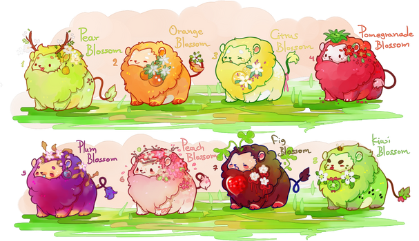 [CLOSED] fruit blossom mini lions