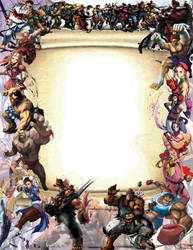 Street Fighter Character Border