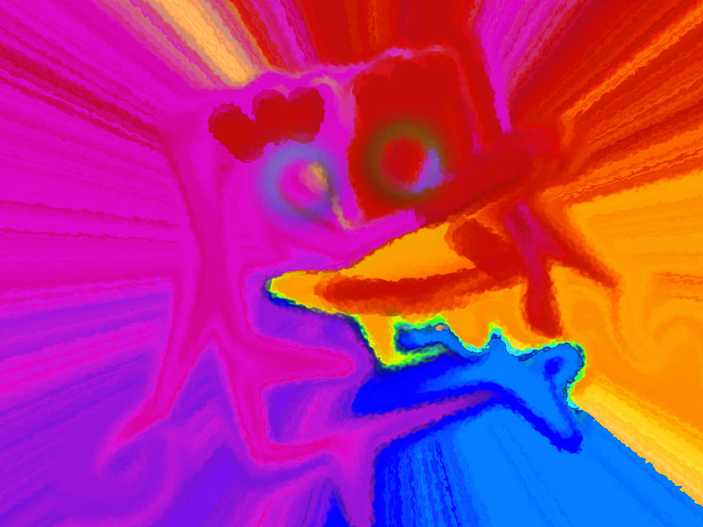 Spongebob Abstract Spongebob Abstract Painting