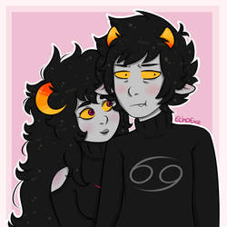 Karkat and Esrali [OC x Canon]