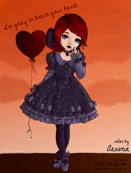 goth valentine lolita