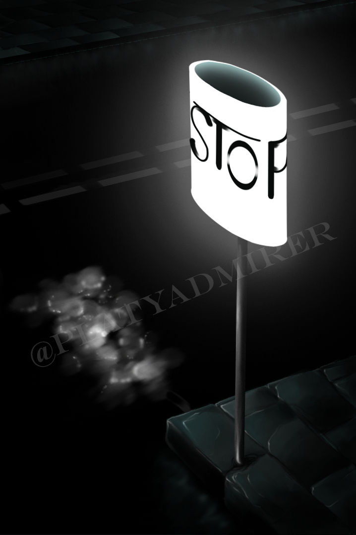 Future Stop Sign Futuristic Stop Sign Commission by Platyadmirer on DeviantArt