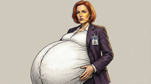 X-Files Scully Pregnant: (Request)