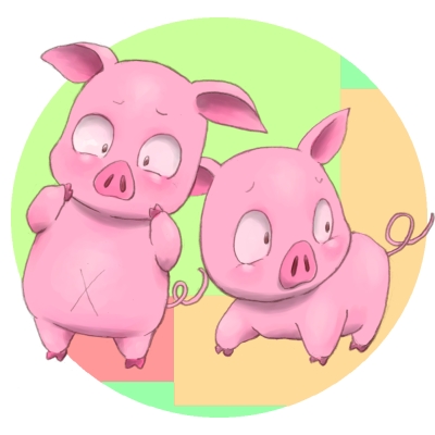 pink pig from Accel World by enorapi