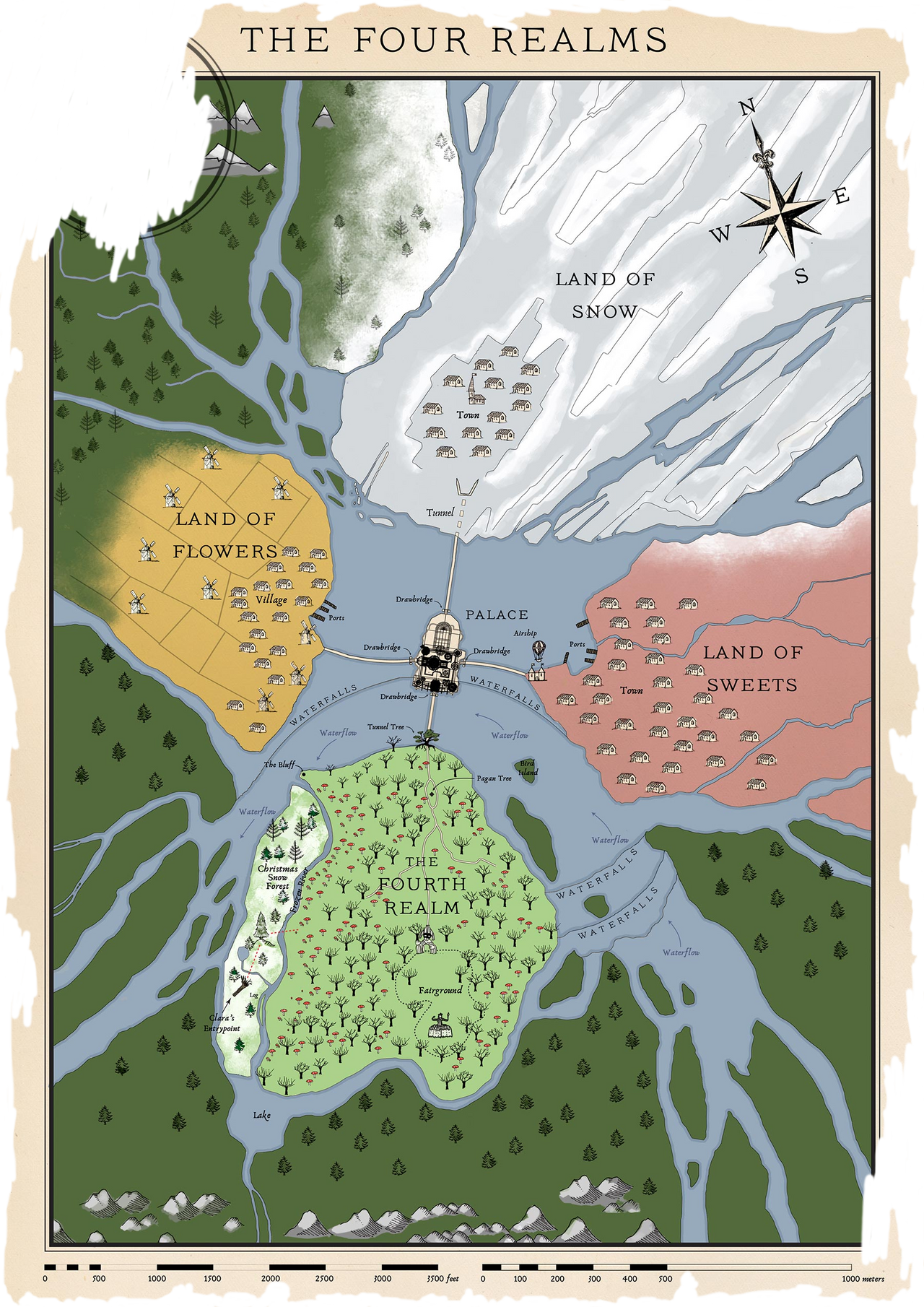 Multi Realm Maps Four Realms Map by mimikittens on DeviantArt