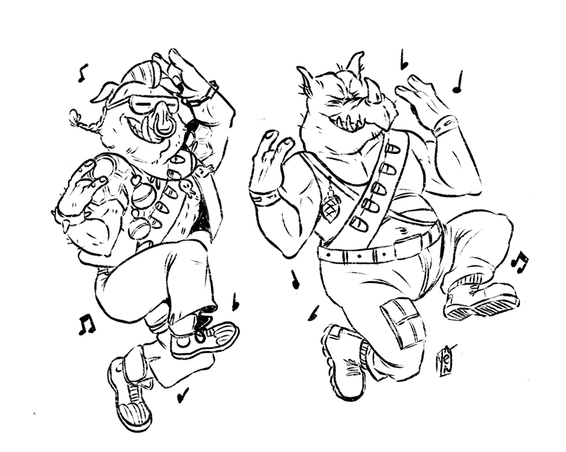 Bebop and Rocksteady by chimyenzi on DeviantArt